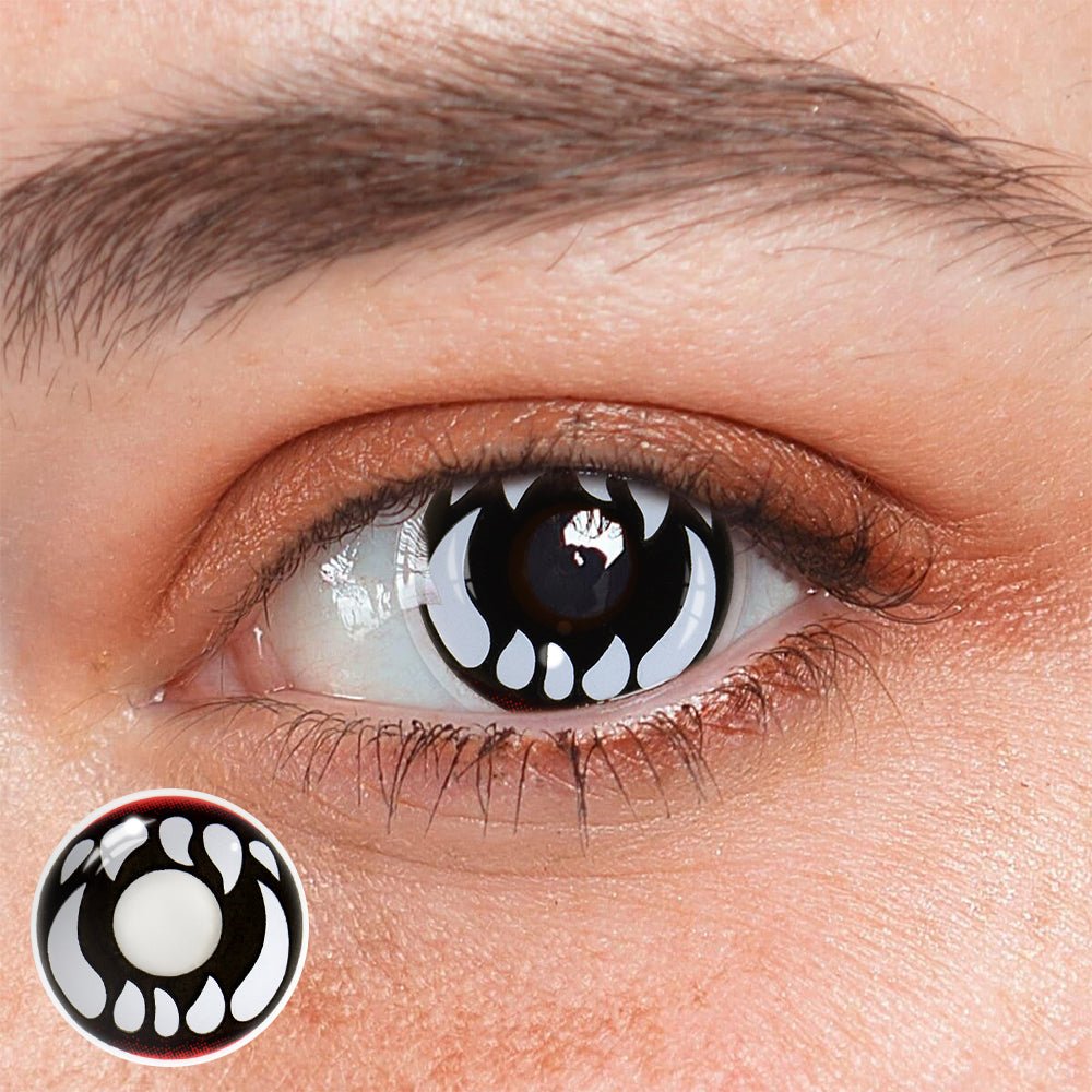 Cosplay Bucktooth White Coloured Contact Lenses - BEAUEYE (UK) Main image