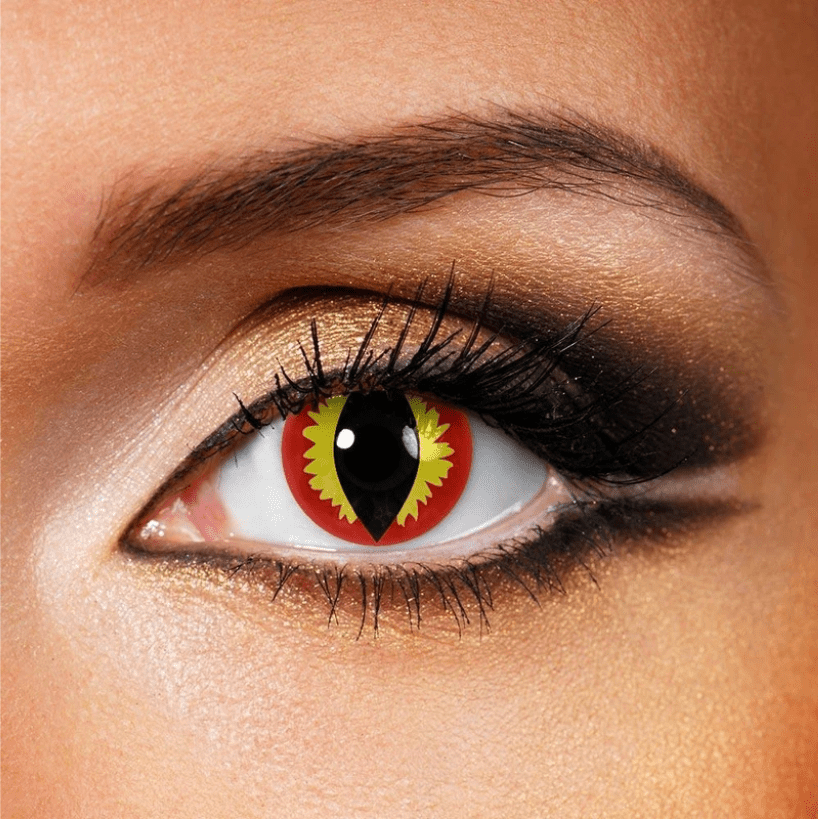 Cosplay Cat Eye Reddish brown Coloured Contact Lenses - BEAUEYE (UK) Main image