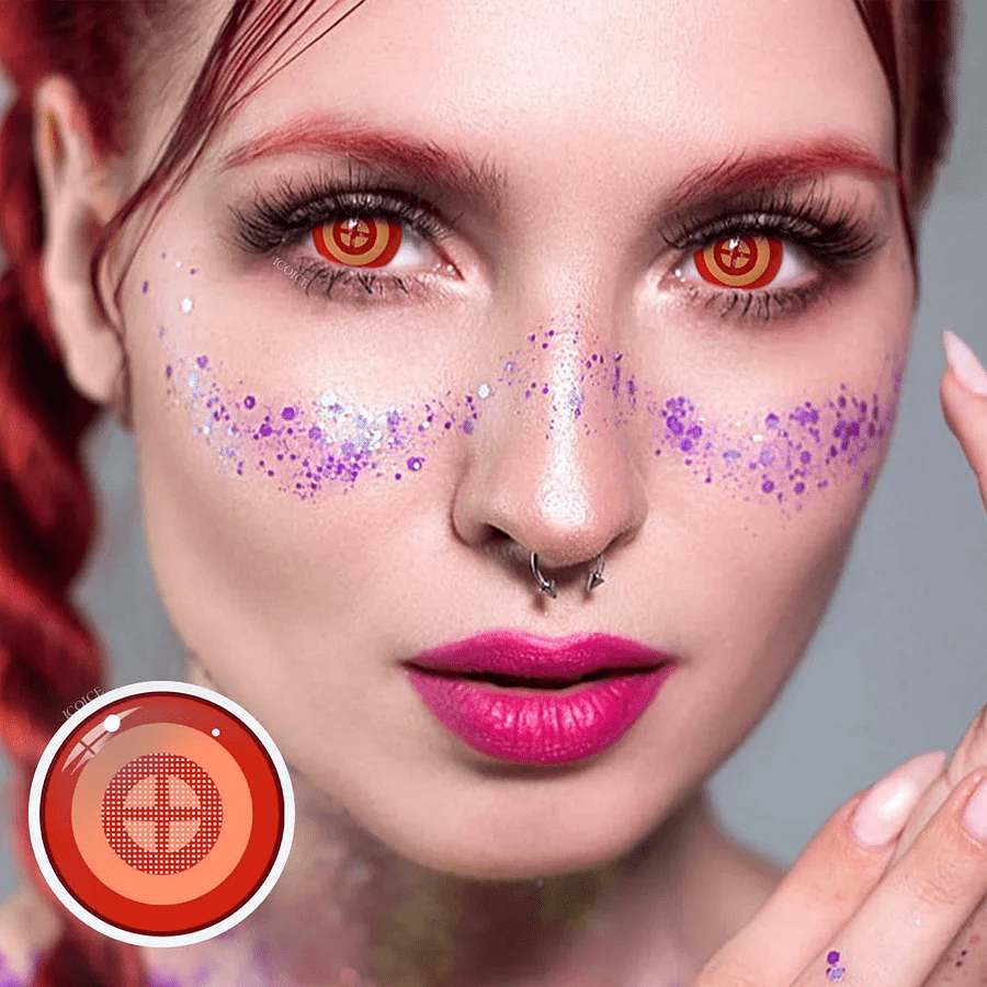 Cosplay Chainsaw Man Power Coloured Contact Lenses Secondary image