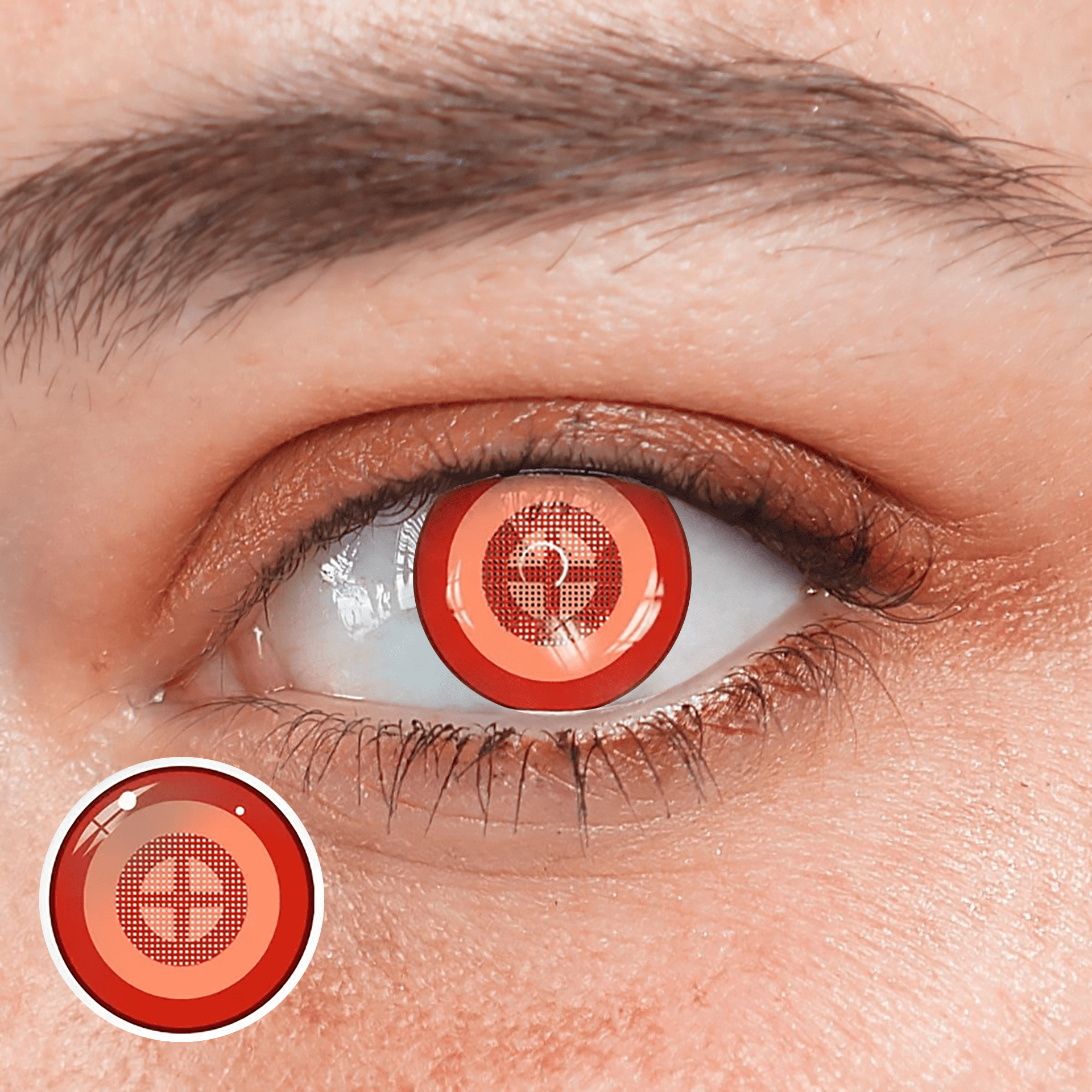 Cosplay Chainsaw Man Power Coloured Contact Lenses - BEAUEYE (UK) Main image