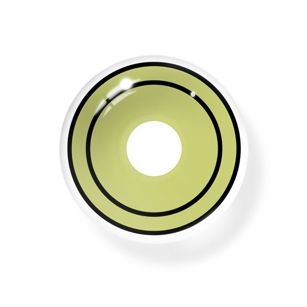 Cosplay Circle Line Black Green Coloured Contact Lenses Secondary image