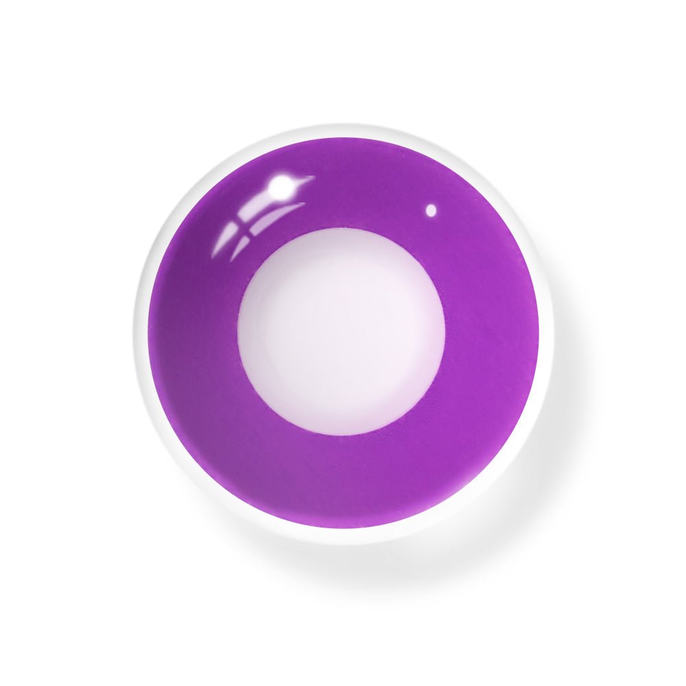 Cosplay Circle Line Purple Coloured Contact Lenses Secondary image
