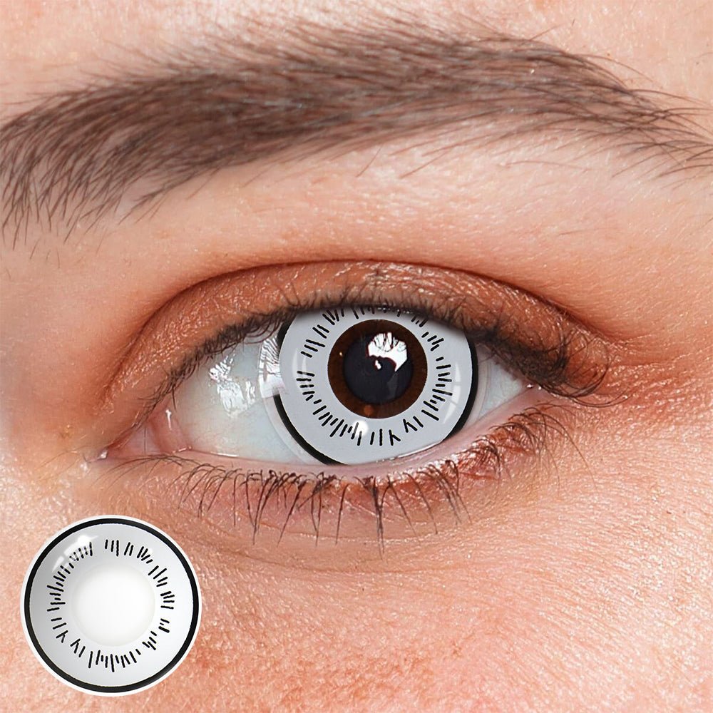 Cosplay Cyberpunk Gray Coloured Contact Lenses - BEAUEYE (UK) Main image