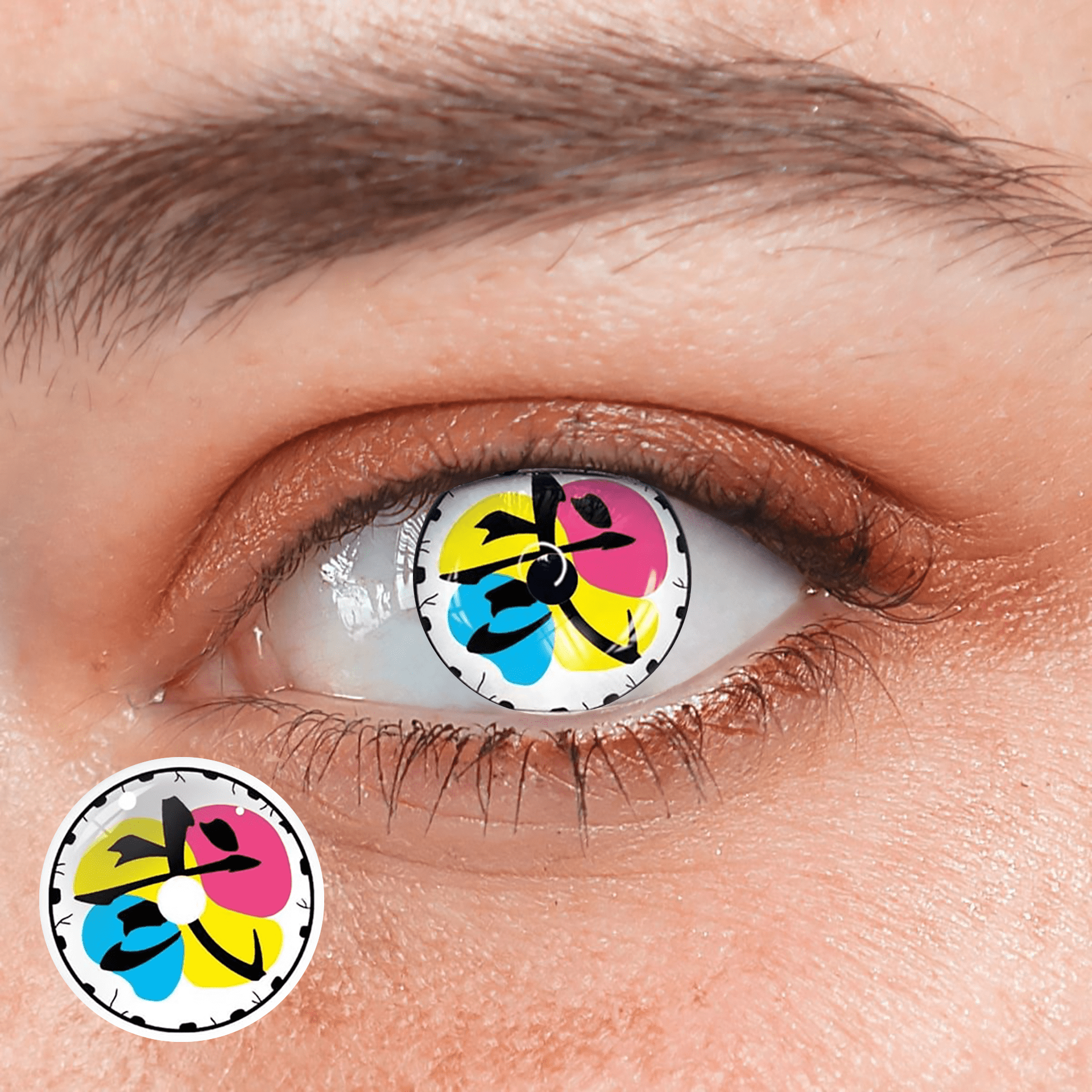 Cosplay Demon Slayer Twelve Kizuki Douma right Coloured Contact Lenses - BEAUEYE (UK) Main image