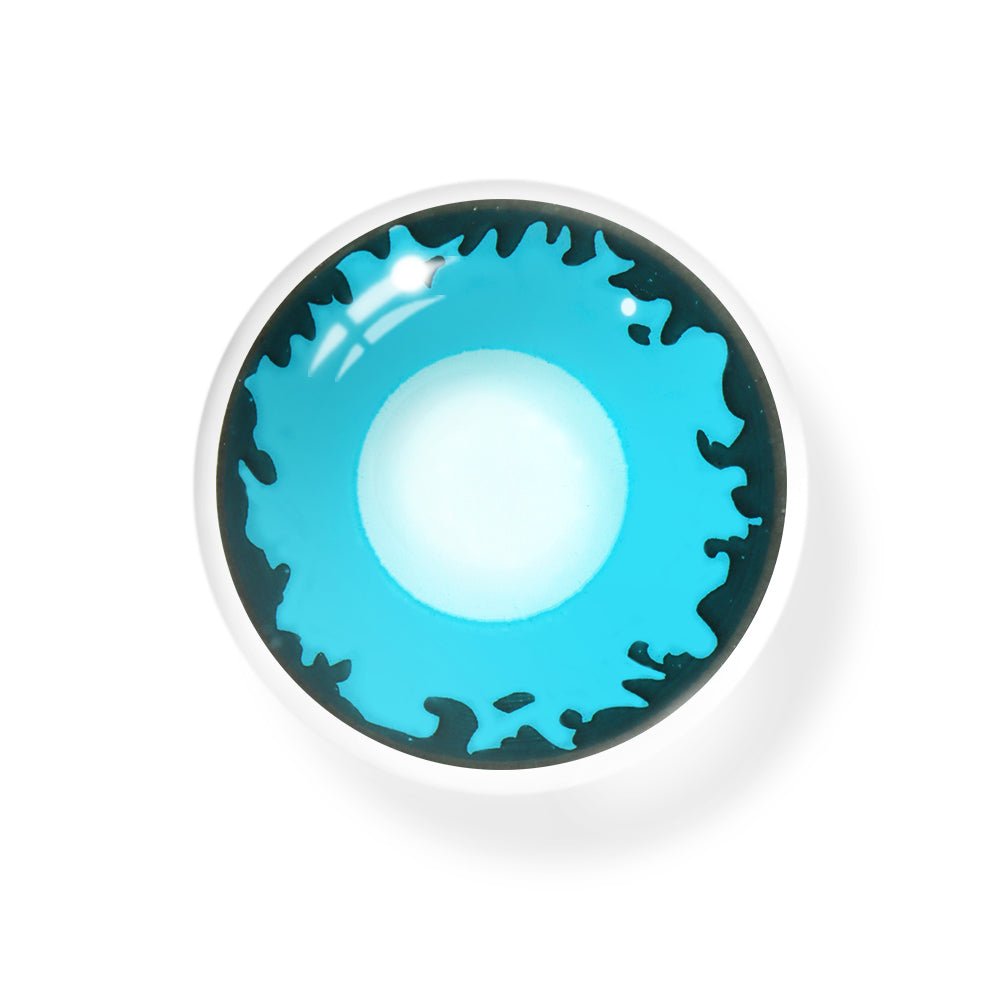 Cosplay Demonlord Mammon Blue Coloured Contact Lenses Secondary image