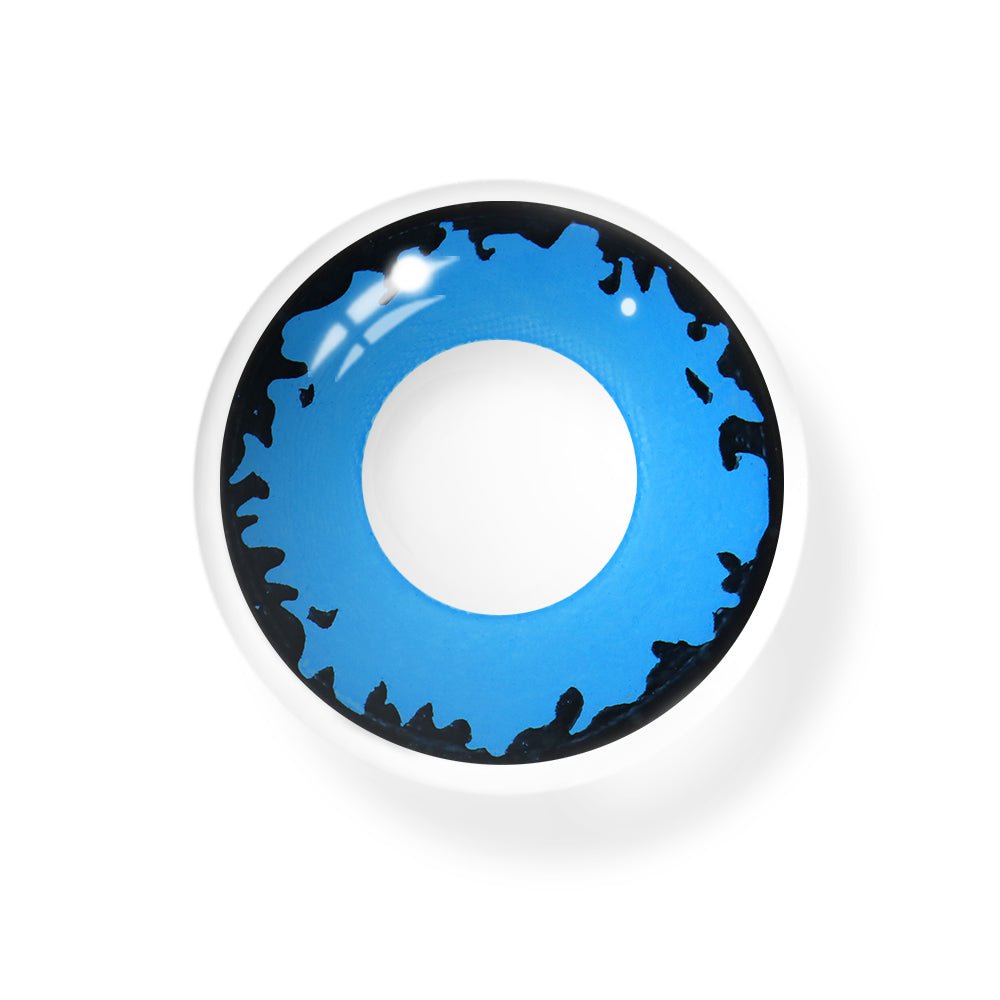 Cosplay Demonlord Mammon Dark Blue Coloured Contact Lenses Secondary image