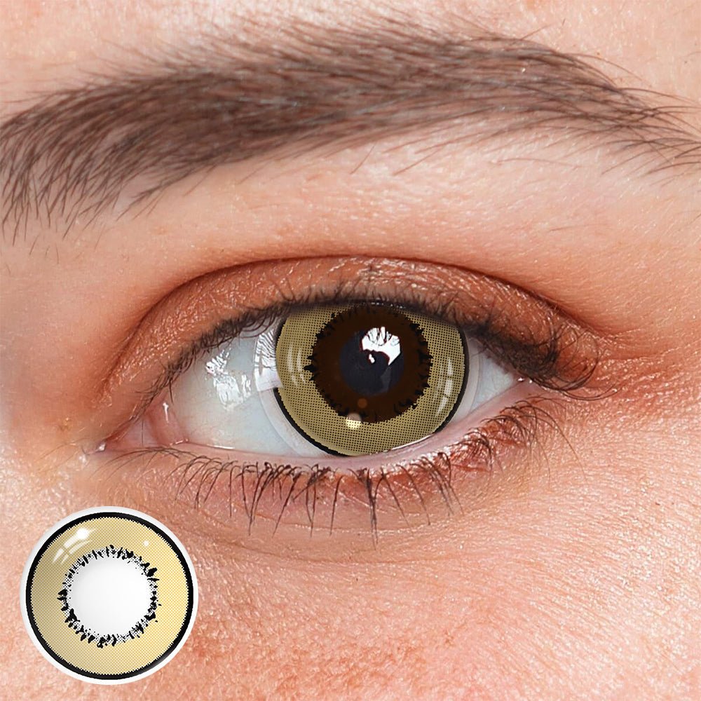 Cosplay Element Brown Prescription Coloured Contact Lenses - BEAUEYE (UK) Main image