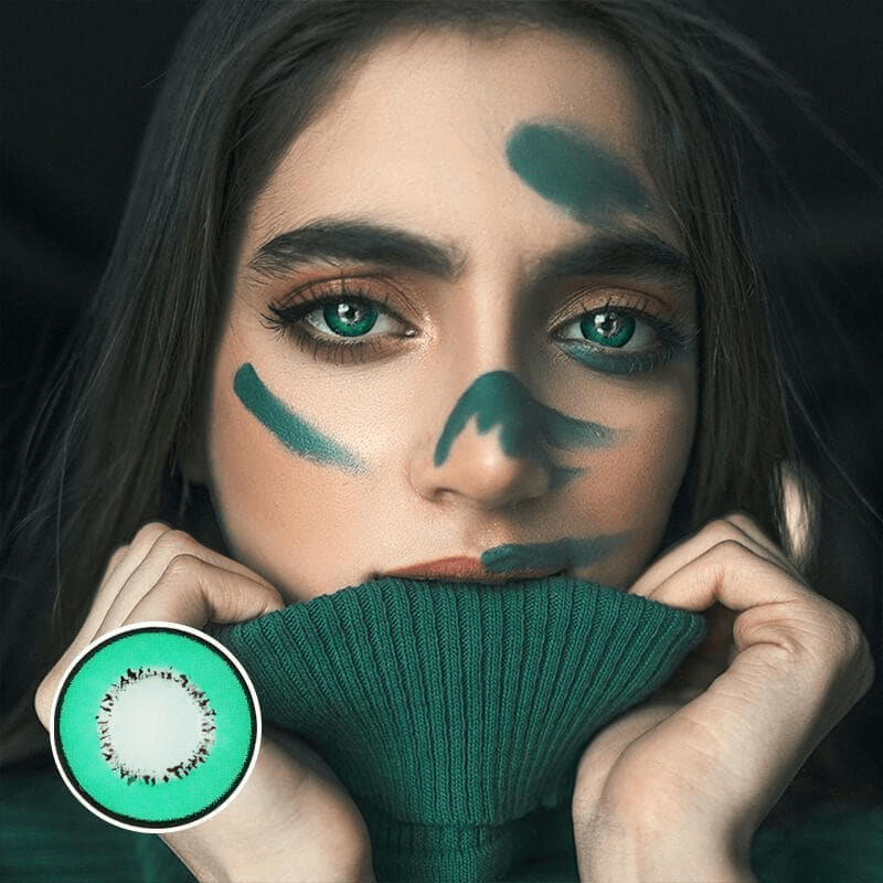 Cosplay Element Green Manson Coloured Contact Lenses Secondary image