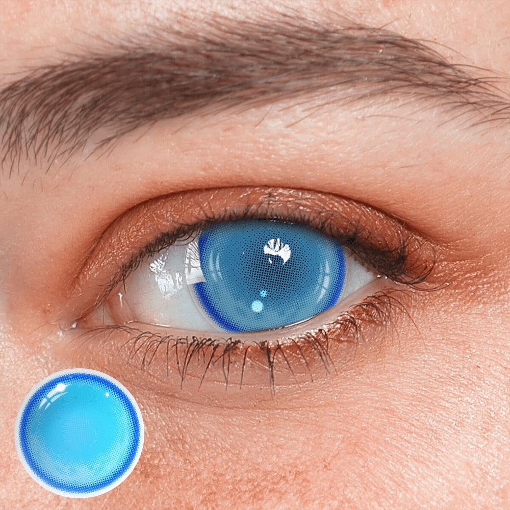 Cosplay Fairy Blue Coloured Contact Lenses - BEAUEYE (UK) Main image