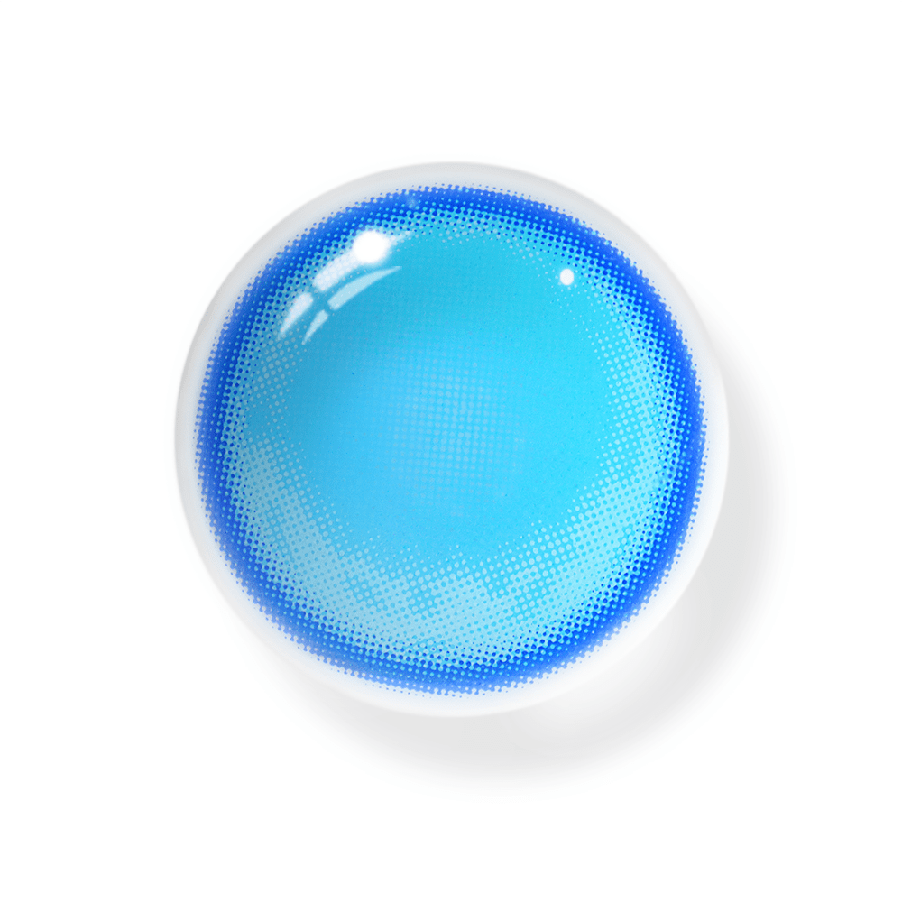 Cosplay Fairy Blue Coloured Contact Lenses Secondary image