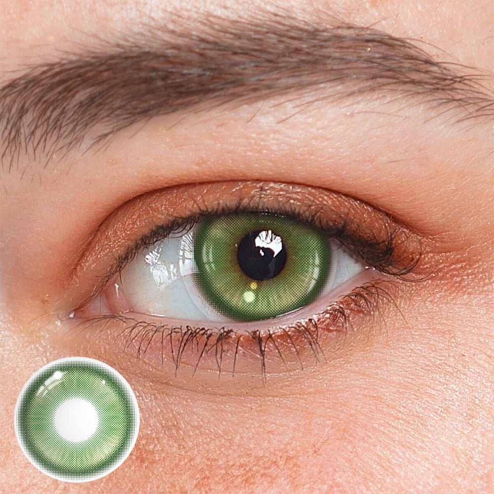 Cosplay Fairy Green Coloured Contact Lenses - BEAUEYE (UK) Main image