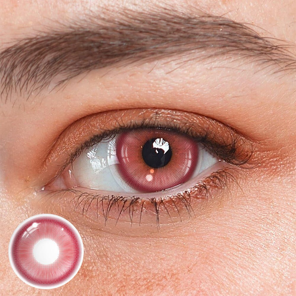 Cosplay Fairy Red Coloured Contact Lenses - BEAUEYE (UK) Main image