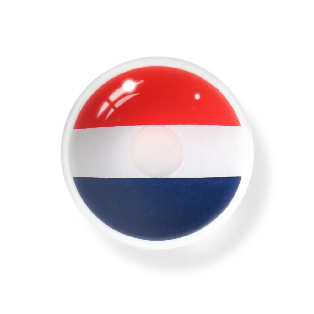 Cosplay France Flag Blue Coloured Contact Lenses Secondary image