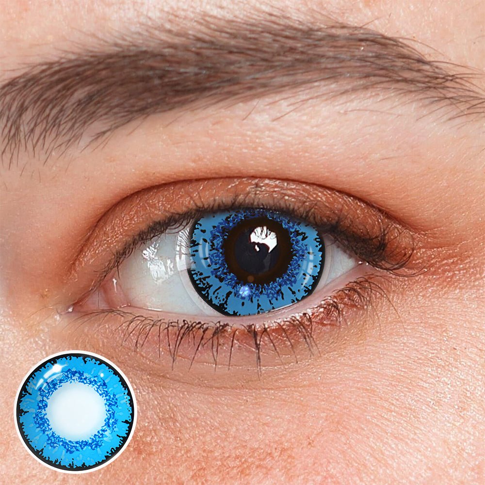 Cosplay Genshin Impact Candace Dark Blue Coloured Contact Lenses - BEAUEYE (UK) Main image