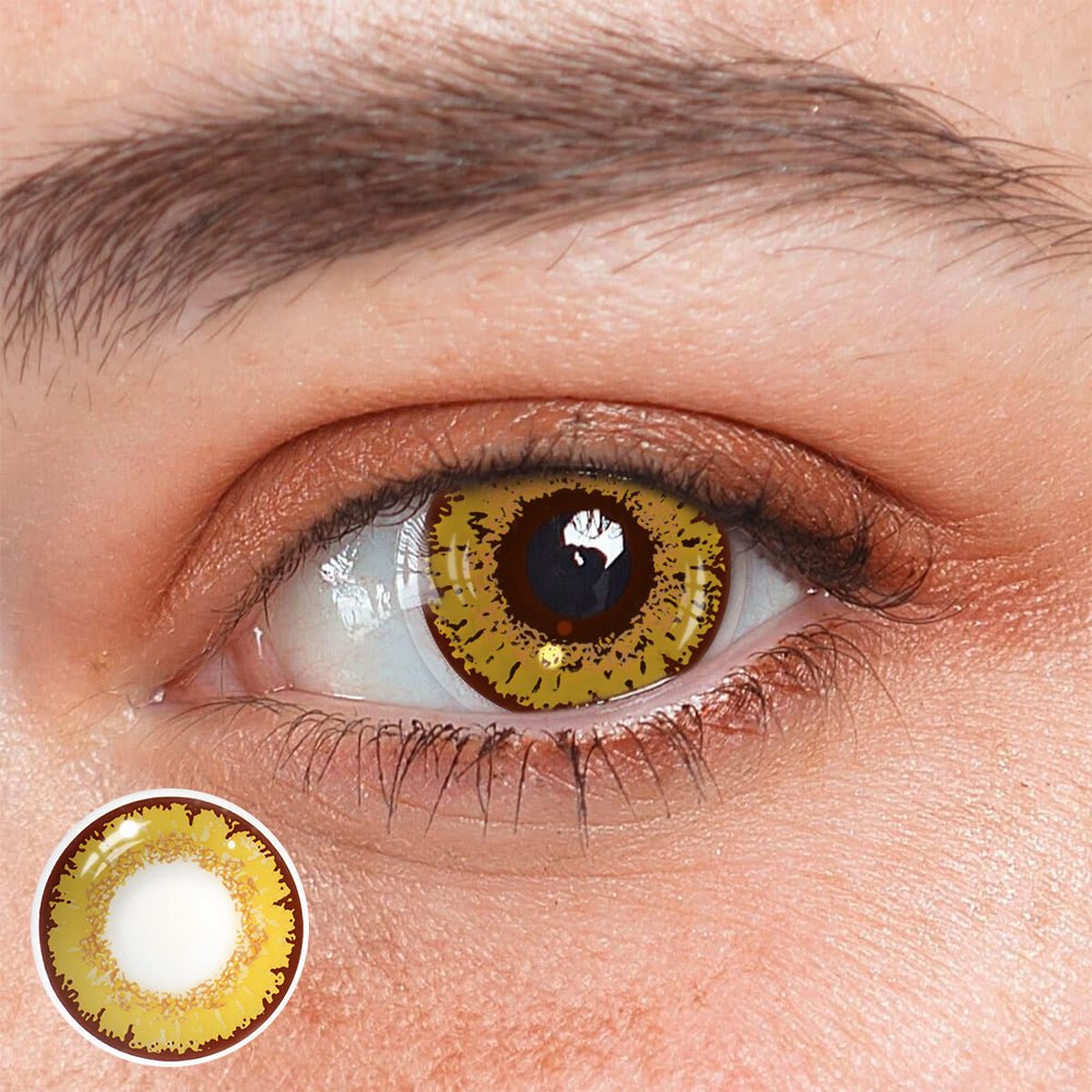 Cosplay Genshin Impact Candace Gold Yellow Coloured Contact Lenses - BEAUEYE (UK) Main image