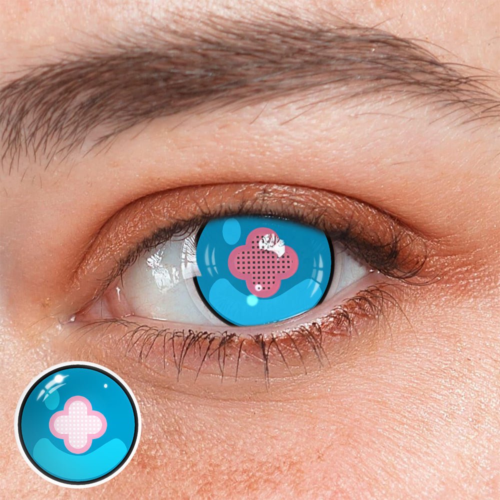 Cosplay Genshin Impact Hibana Blue Coloured Contact Lenses - BEAUEYE (UK) Main image
