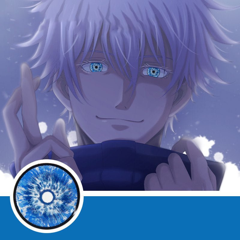 Cosplay Gojo Blue Coloured Contact Lenses Secondary image