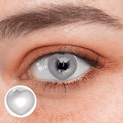 Cosplay Heart Shake Gray Coloured Contact Lenses - BEAUEYE (UK)