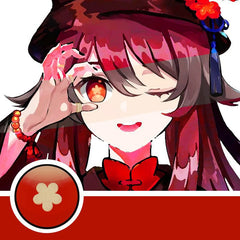 Cosplay Hutao Red Coloured Contact Lenses - BEAUEYE (UK)