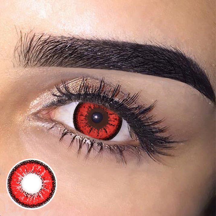 Cosplay ICE Red Prescription Coloured Contact Lenses - BEAUEYE (UK) Main image