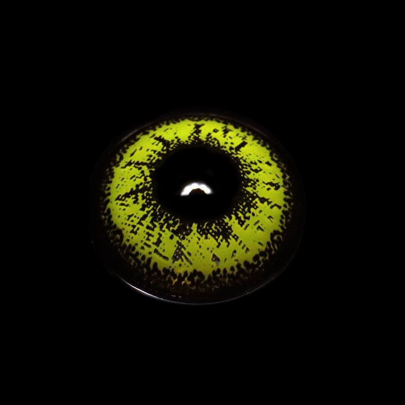 Cosplay ICE Yellow Prescription Coloured Contact Lenses Secondary image