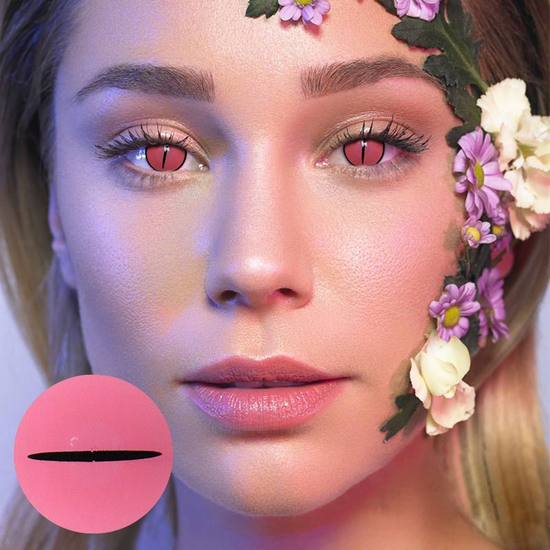 Cosplay KamadoNezuko Rose Coloured Contact Lenses - BEAUEYE (UK) Main image