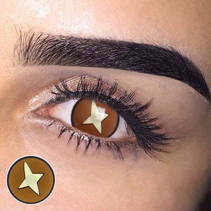 Cosplay Demon Slayer Kinoko Brown Coloured Contact Lenses Secondary image
