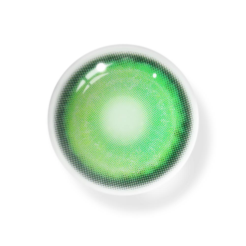 Cosplay KOI Green Coloured Contact Lenses Secondary image
