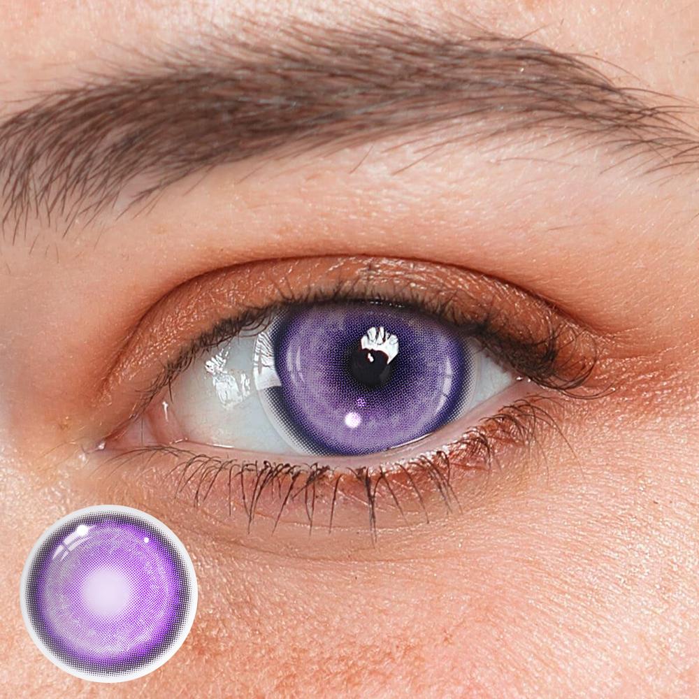 Cosplay KOI Purple Coloured Contact Lenses - BEAUEYE (UK) Main image