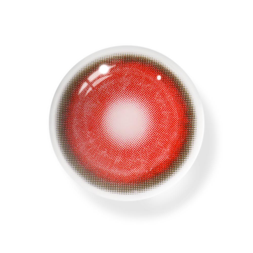 Cosplay KOI Red Coloured Contact Lenses Secondary image