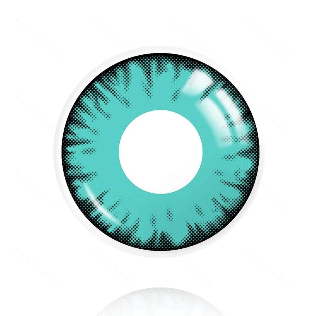 Cosplay Lucifer's Eye Green Prescription Coloured Contact Lenses Secondary image