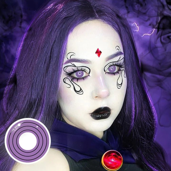 Cosplay NARUTO Rinnegan Purple Coloured Contact Lenses - BEAUEYE (UK) Main image