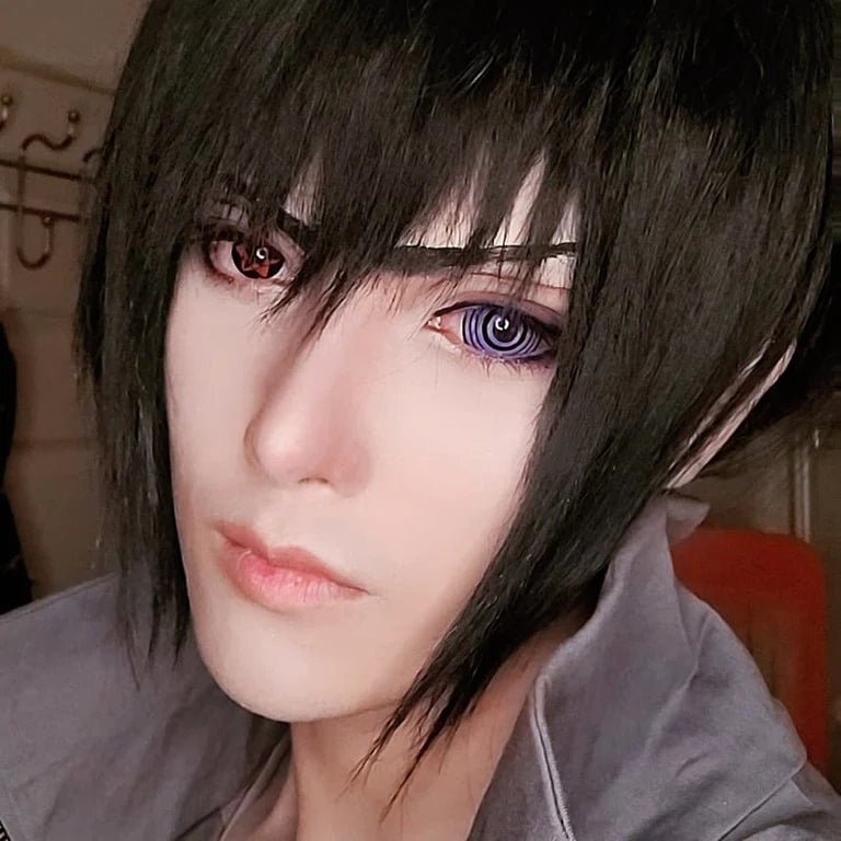 Cosplay NARUTO Uchiha Sasuke Shalingan Red Prescription Coloured Contact Lenses Secondary image
