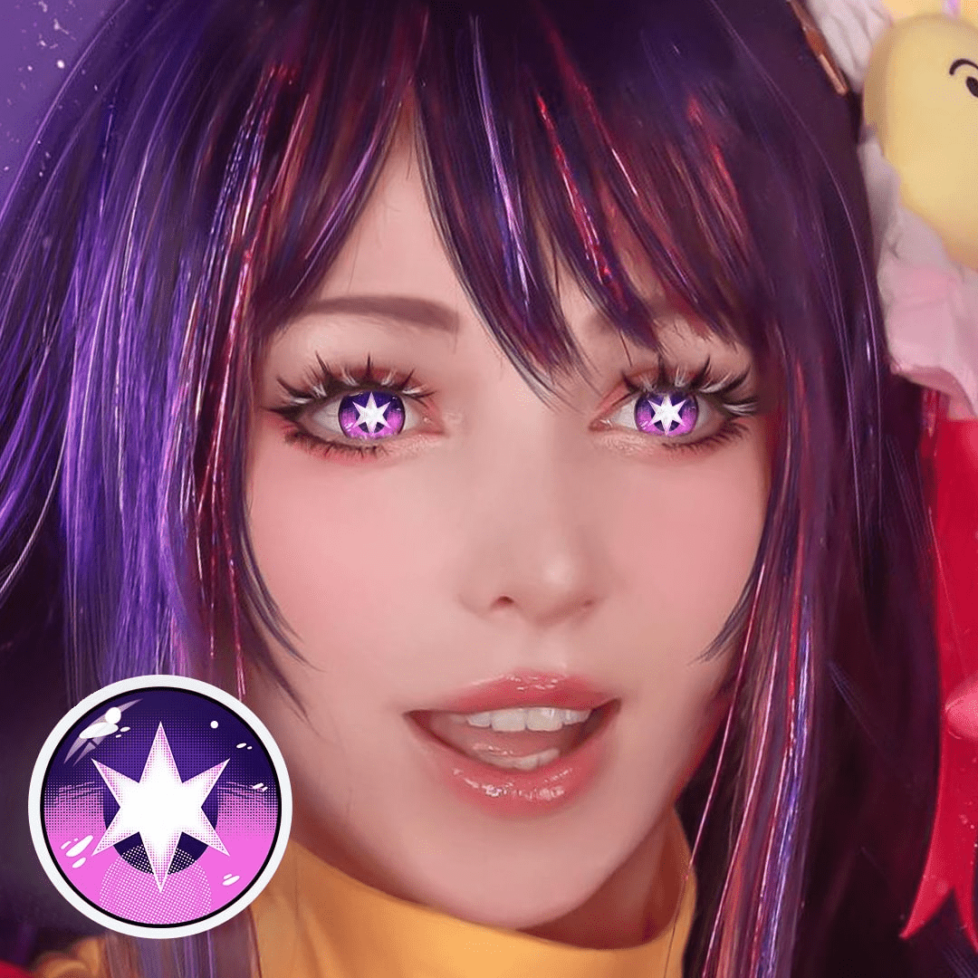 Cosplay Oshi No Ko Hoshino Ai Violet Coloured Contact Lenses Secondary image