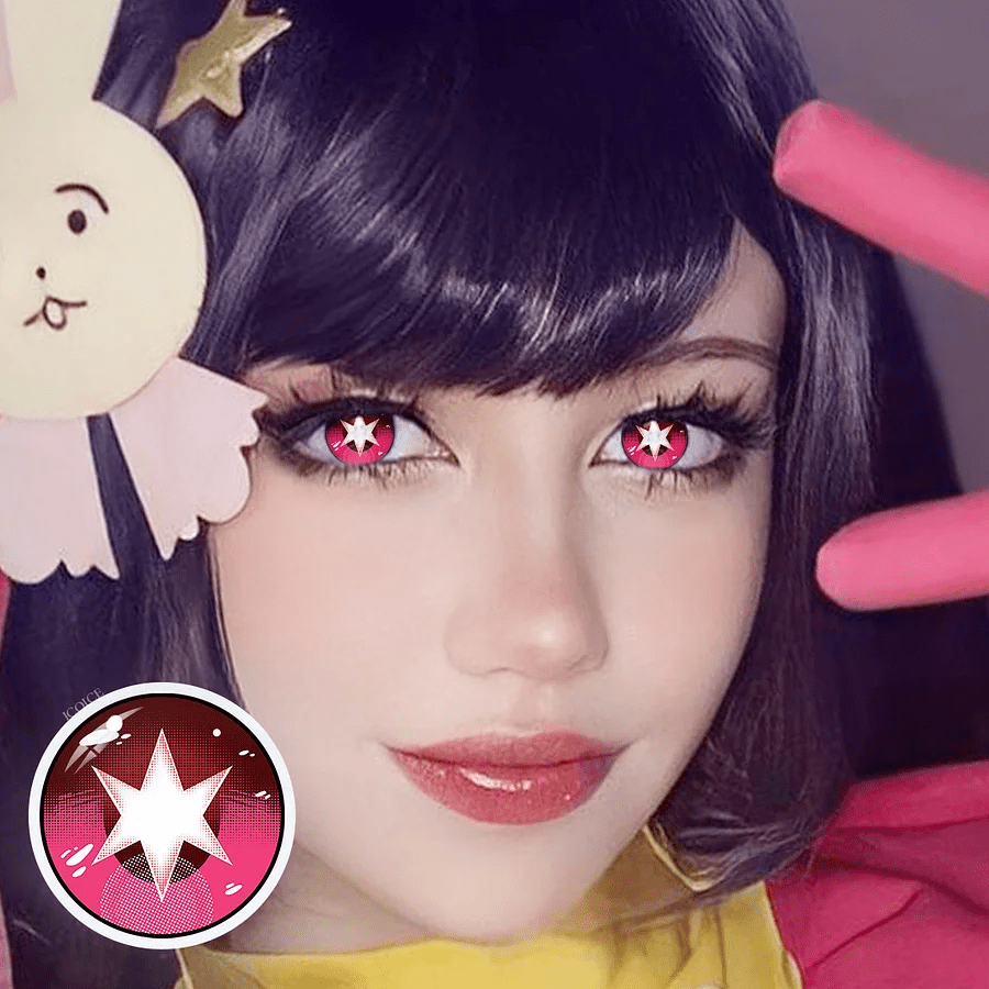 Cosplay Oshi No Ko Hoshino Rubii Red Coloured Contact Lenses Secondary image