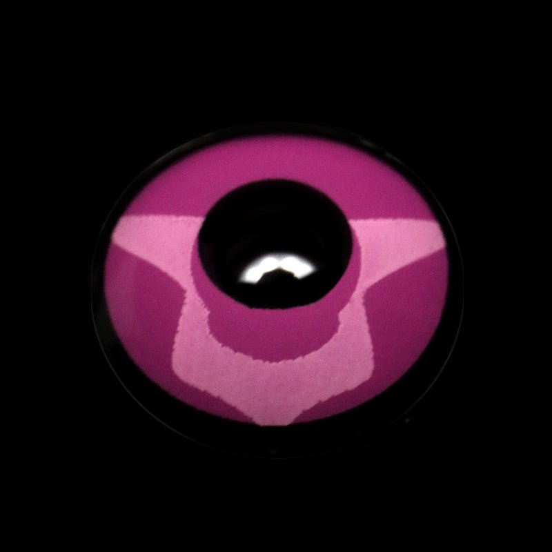 Cosplay Pink Love Dark Pink Coloured Contact Lenses Secondary image