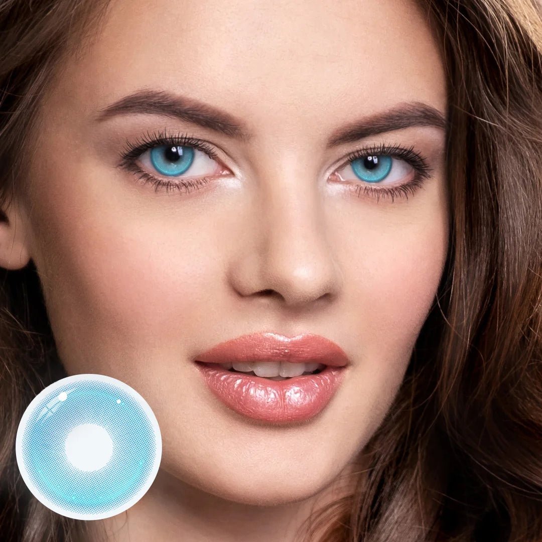 Cosplay Pudding Blue Coloured Contact Lenses Secondary image
