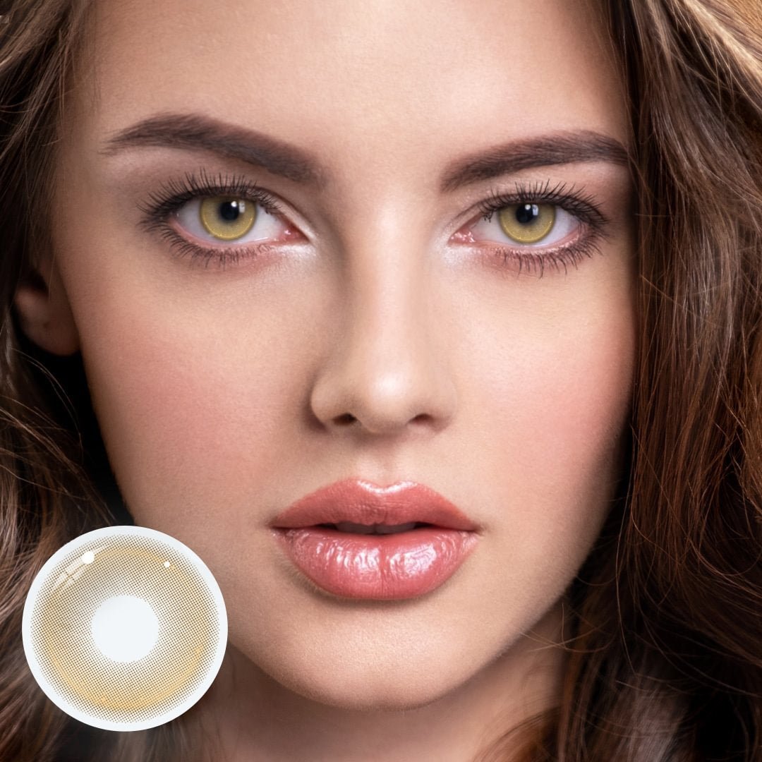 Cosplay Pudding Brown Coloured Contact Lenses Secondary image