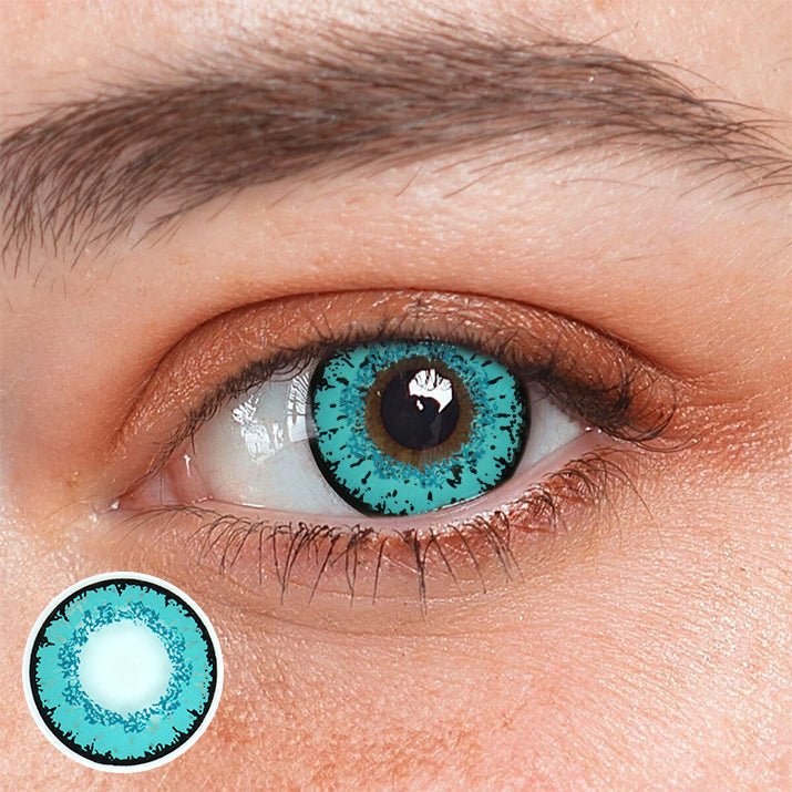 Cosplay Queen Light Blue Coloured Contact Lenses - BEAUEYE (UK) Main image