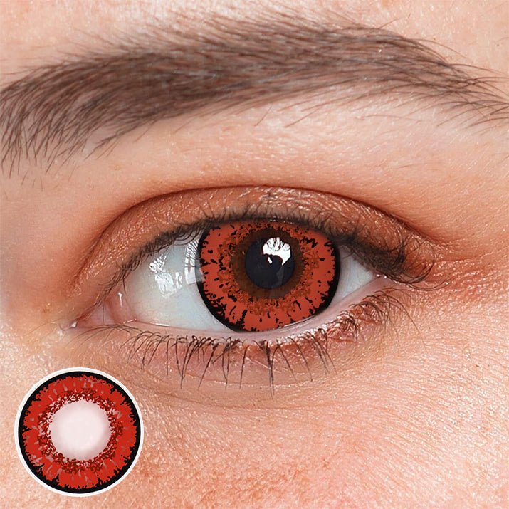 Cosplay Queen Red Coloured Contact Lenses - BEAUEYE (UK) Main image