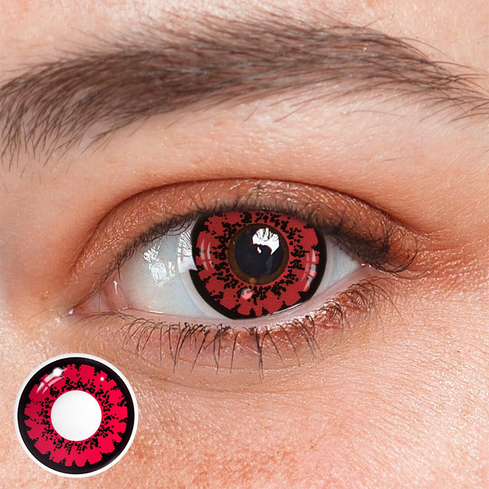 Cosplay Queen Red Prescription Coloured Contact Lenses - BEAUEYE (UK) Main image