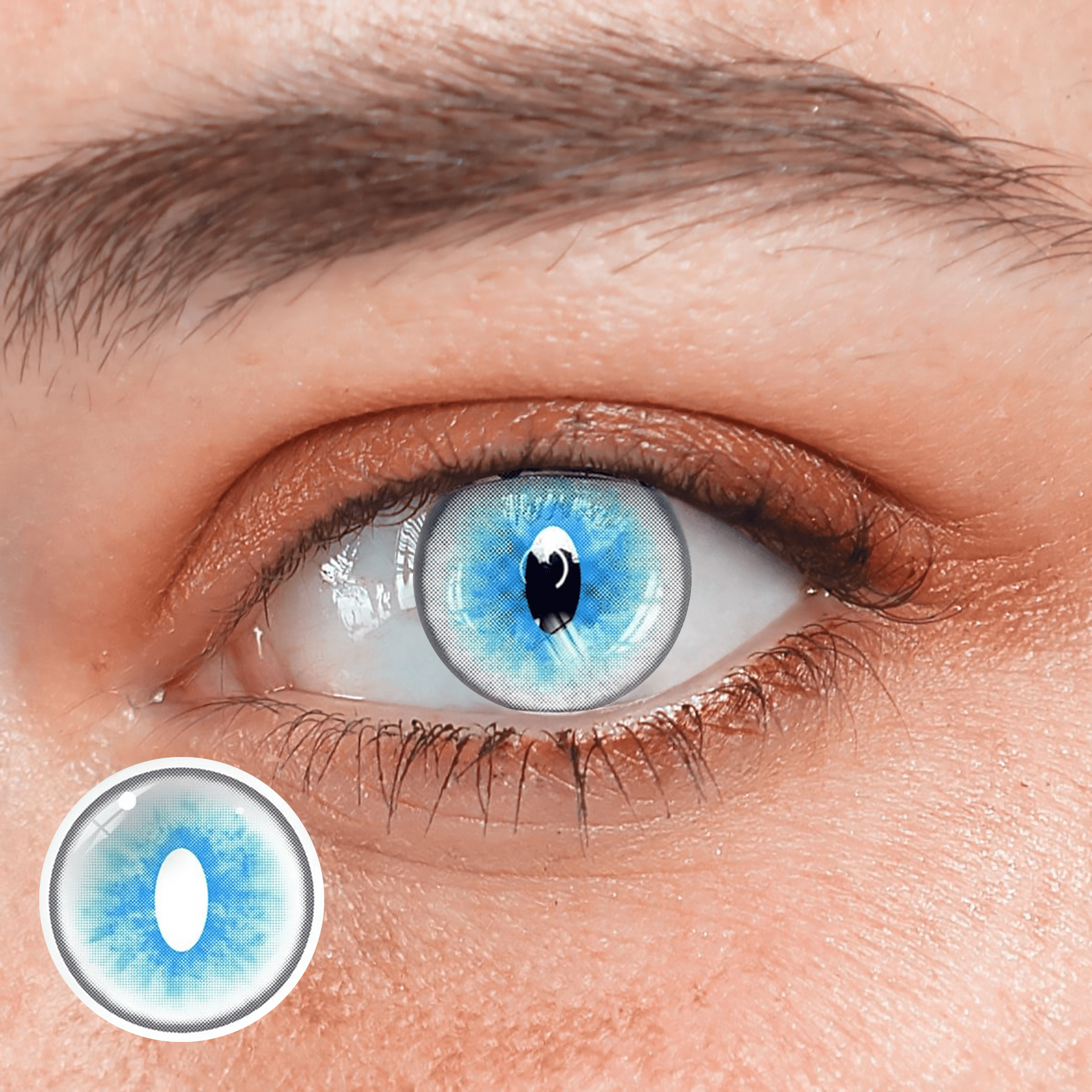 Cosplay Ragdoll Cat Blue Coloured Contact Lenses - BEAUEYE (UK) Main image