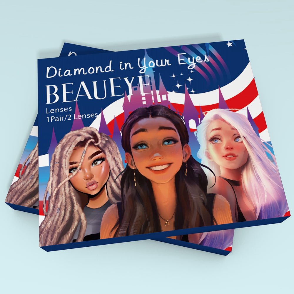 Cosplay Rainbow Kaleidoscope Coloured Contact Lenses - BEAUEYE (UK)