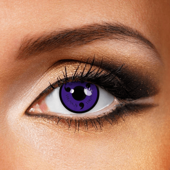 Cosplay Sasuke Uchiha Purple Coloured Contact Lenses - BEAUEYE (UK) Main image
