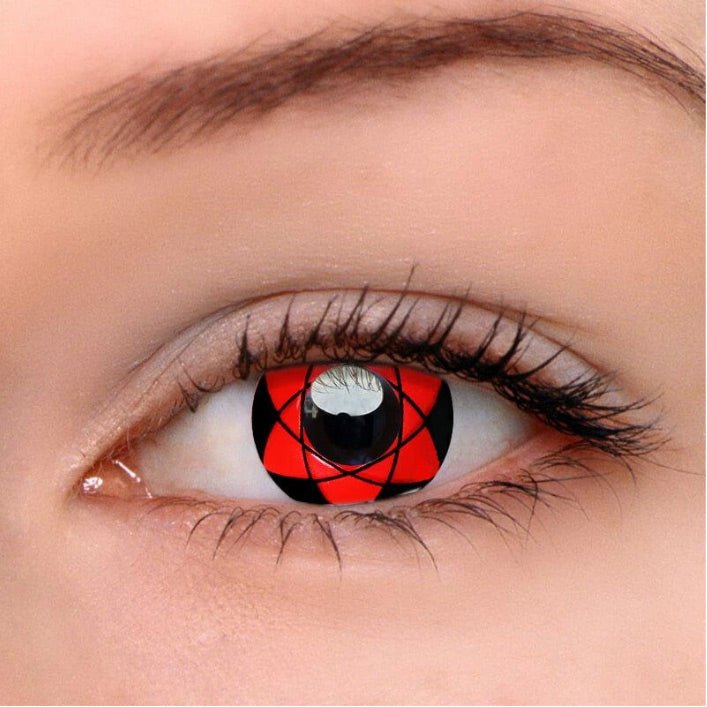 Cosplay Sharingan Red Coloured Contact Lenses - BEAUEYE (UK) Main image