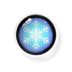 Cosplay Snow Flake Blue Coloured Contact Lenses - BEAUEYE (UK)