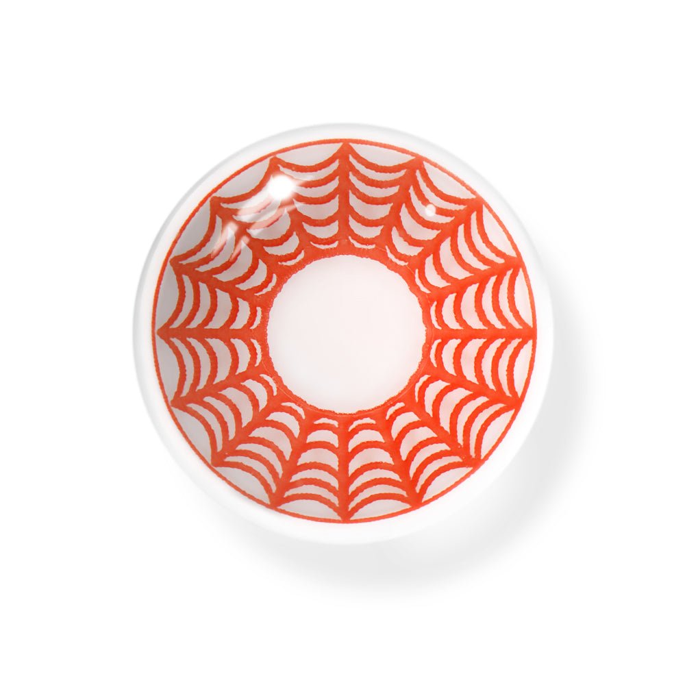 Cosplay SpiderWeb Red Coloured Contact Lenses Secondary image