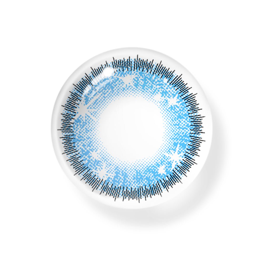 Cosplay Star Eyes Blue Coloured Contact Lenses Secondary image