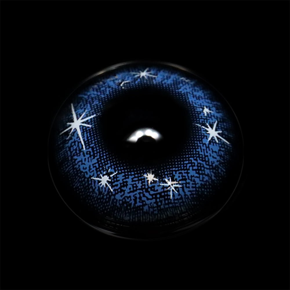 Cosplay Star Eyes Blue Coloured Contact Lenses - BEAUEYE (UK)
