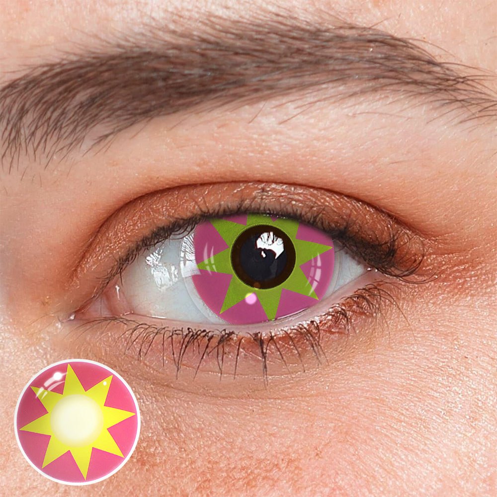 Cosplay Star Light Pink Coloured Contact Lenses - BEAUEYE (UK) Main image